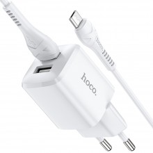 Hoco N8 Briar Dual Port Set Micro USB White Зарядно Hoco N8 Briar Dual Port Set Micro USB White Зарядно