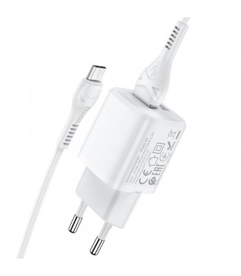 Hoco N8 Briar Dual Port Set Micro USB White Зарядно