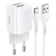 Hoco N8 Briar Dual Port Set Type-C White Зарядно