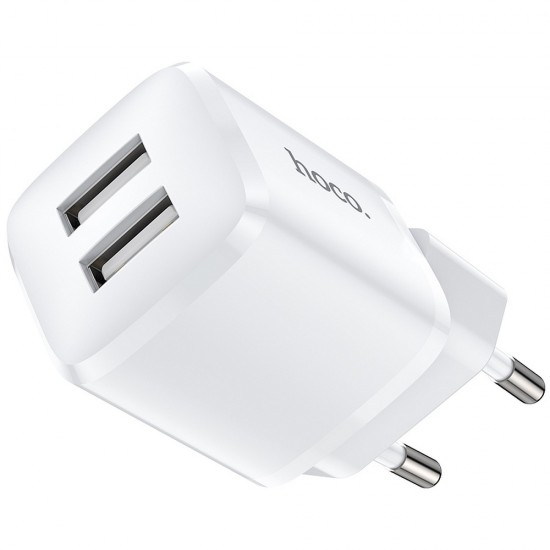 Hoco N8 Briar Dual Port White Зарядно