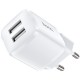 Hoco N8 Briar Dual Port White Зарядно