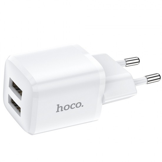 Hoco N8 Briar Dual Port White Зарядно