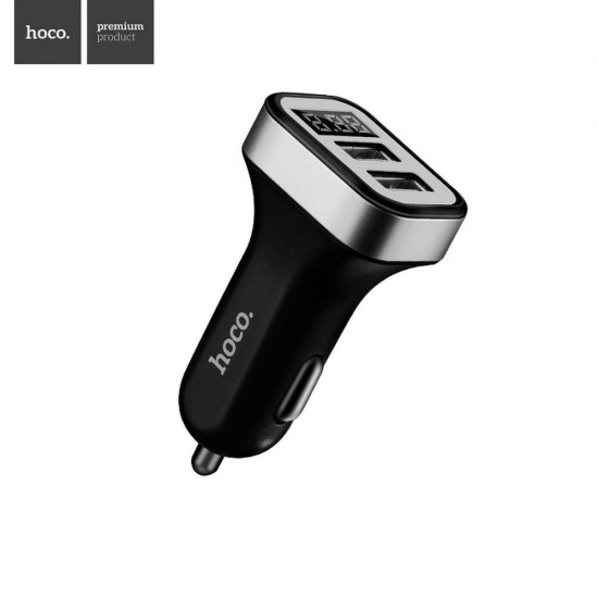 Hoco Z3 2USB LCD Car Black Зарядно