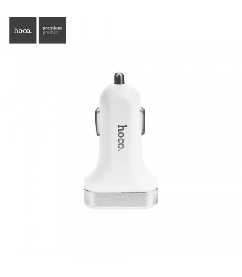Hoco Z3 2USB LCD Car White Зарядно