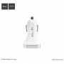 Hoco Z3 2USB LCD Car White Зарядно