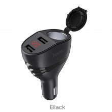 Hoco Z34 Thunder Power Cigarette Lighter Car Black Зарядно Hoco Z34 Thunder Power Cigarette Lighter Car Black Зарядно