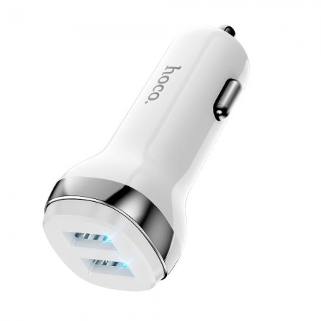 Hoco Z40 Superior Dual Port Car White Зарядно