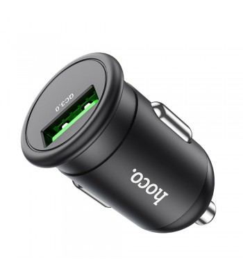 Hoco Z43 Mighty Single Port QC3.0 Car Black Зарядно