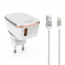 Ldnio A1204Q 14744 220V Зарядно с кабел iPhone