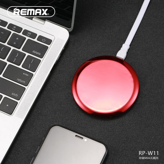 Remax RP-W11 Linon Wireless Mini Red Зарядно
