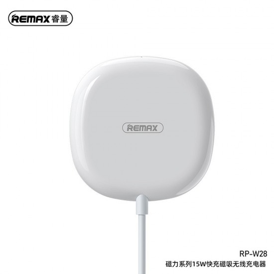 Remax RP-W28 Wireless Magnetic Fast White Зарядно