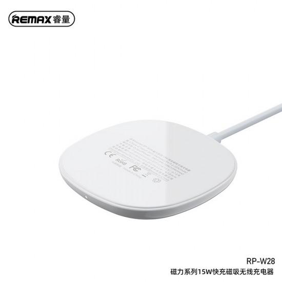 Remax RP-W28 Wireless Magnetic Fast White Зарядно